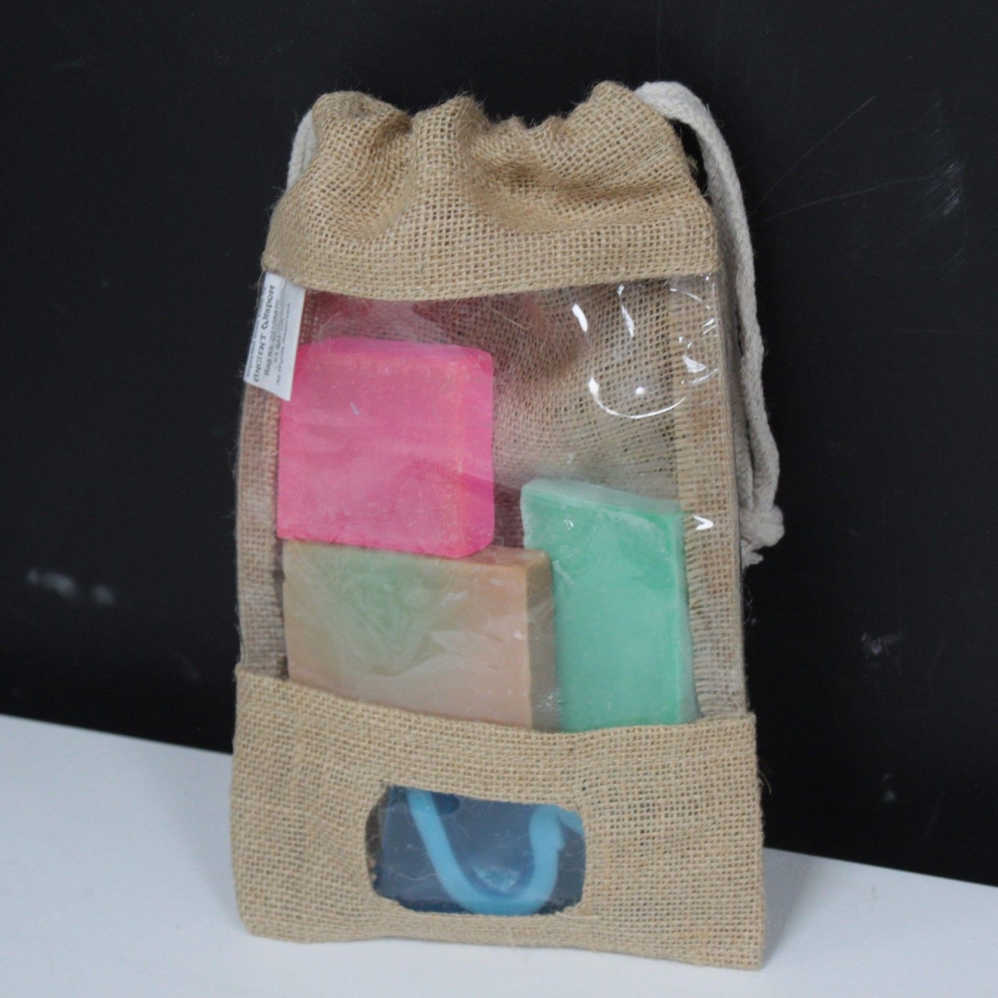 Jutebeutel mit Sichtfenster und Stilfach – 25x16cm für besondere Präsentationen