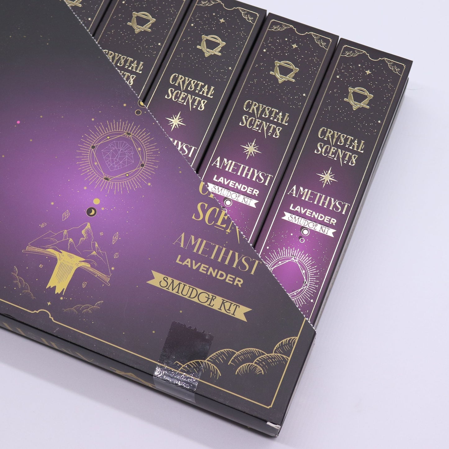 Räucherstäbchen Lavendel mit Amethyst-Splittern – Handgefertigt für Ruhe
