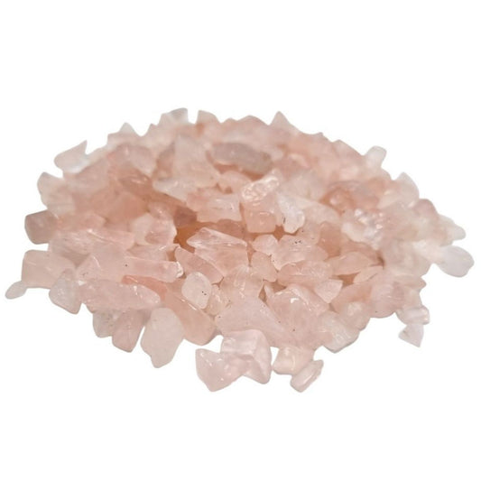 Natürliche Rosenquarz-Chips im 1kg Sparpaket – Dekorative Edelsteine für DIY & Deko