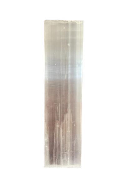 Selenit-Ladeplatte glatt, 15 cm – Handgefertigte Natursteinplatte