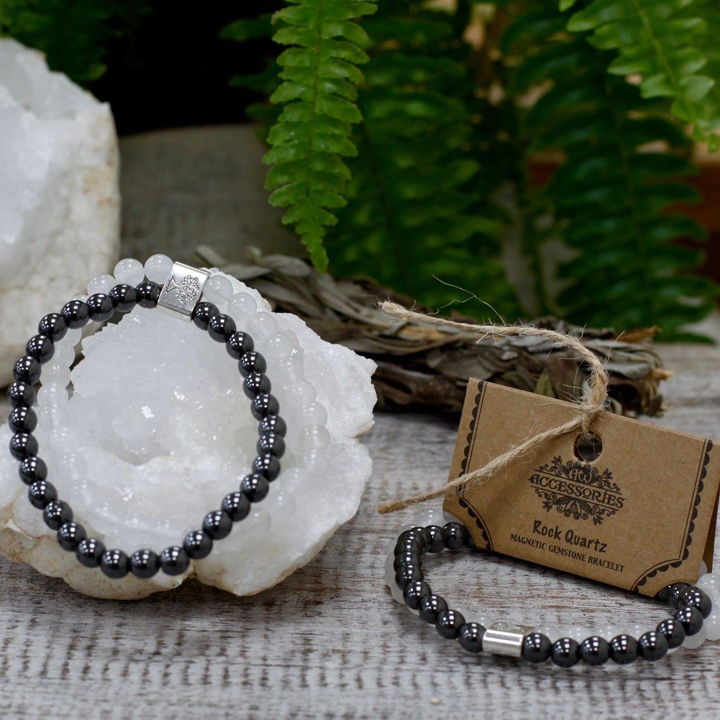 Magnetarmband mit Bergkristall – Stilvolles Edelstein-Armband für Ihr Wohlbefinden