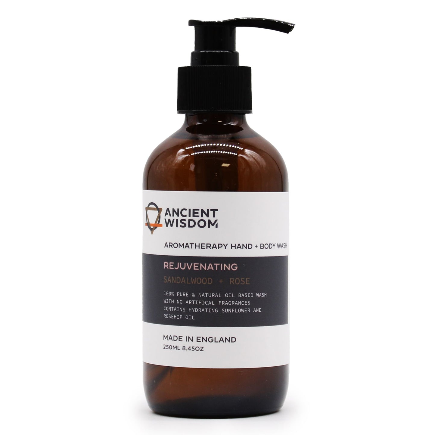 Duschgel Sandelholz & Damaszener Rose – Aromatherapie für Haut & Sinne, 250 ml