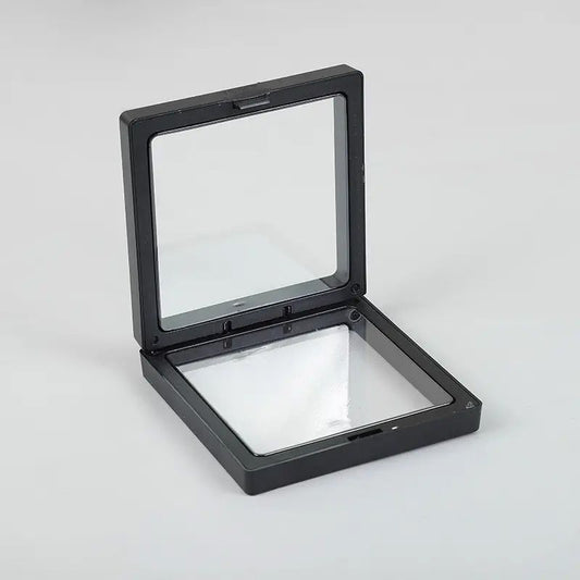 Schwebende 3D-Vitrine Schwarz - 11x11 cm für magische Präsentationen