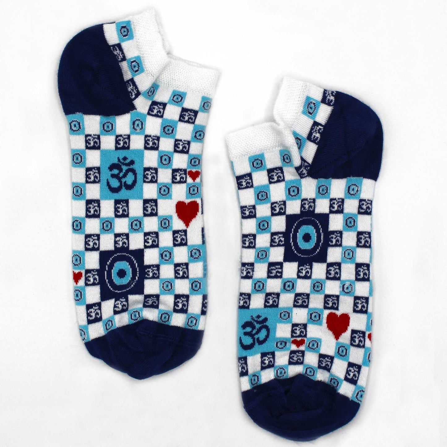 Bambus-Socken mit Om und Böses Auge – Leicht & Symbolträchtig (Gr. 41-46)