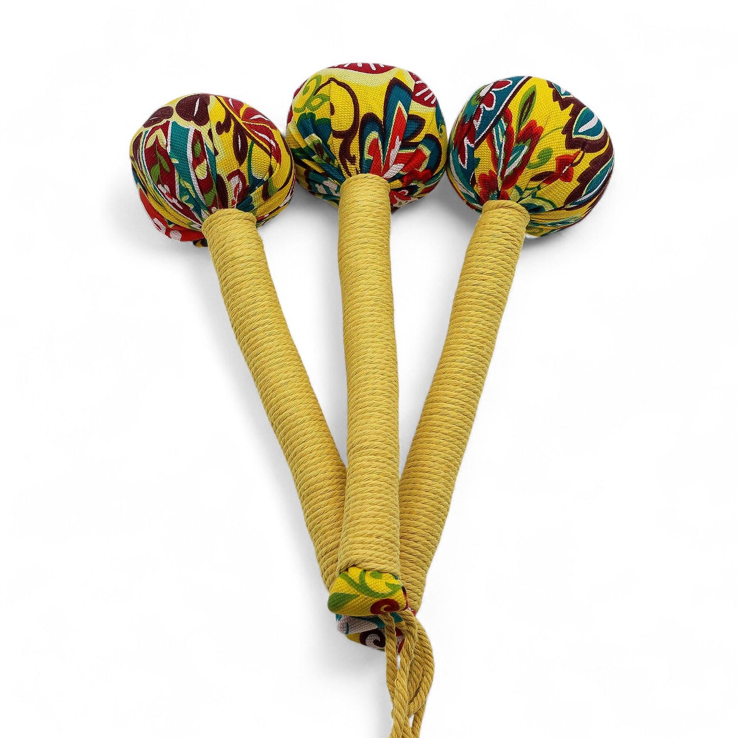 Wermut Massagehammer in Zitronengelb – Handgefertigt aus Bambus