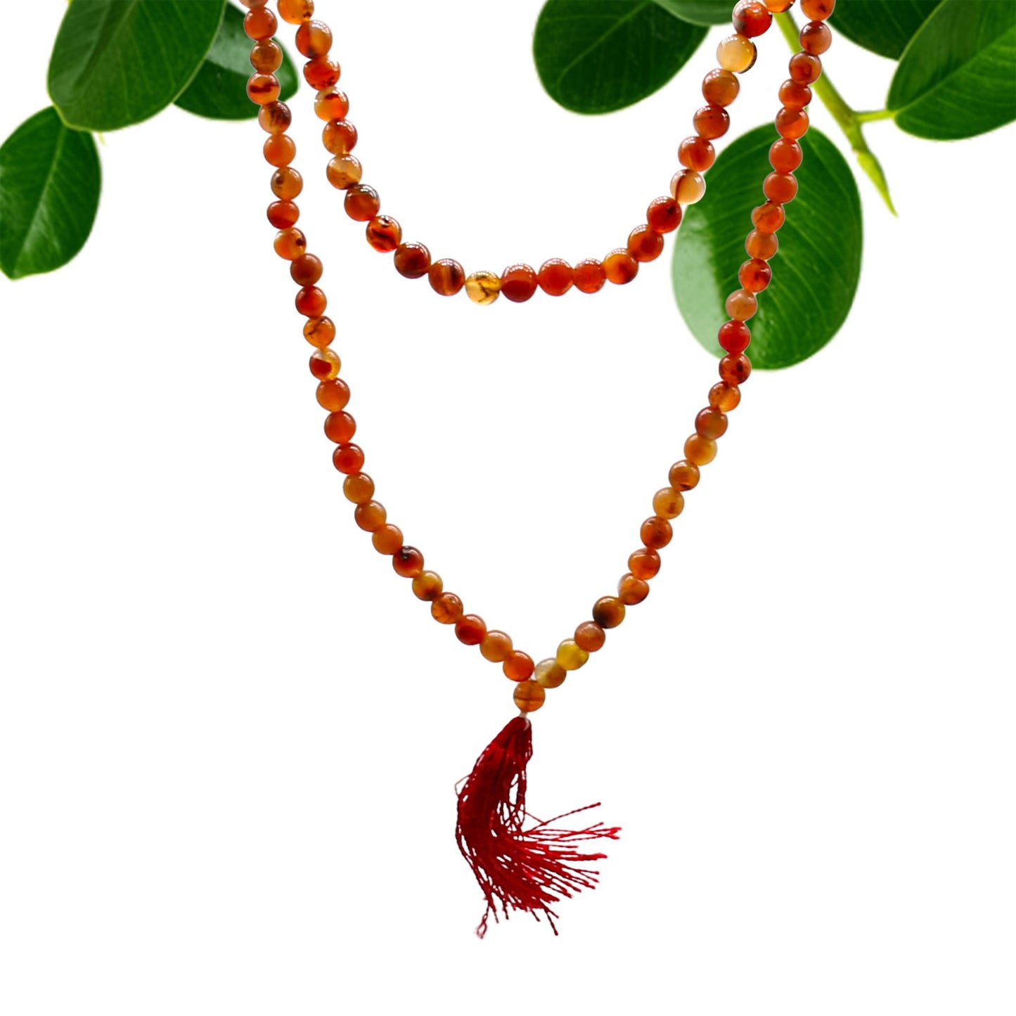 Karneol Mala – 108 Perlen für Meditation & Stil