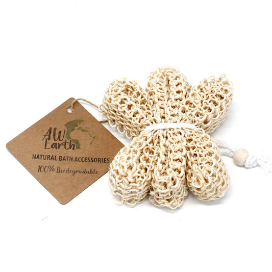 Natürlicher Peeling-Schwamm aus Sisal & Baumwolle – Sanftes Hauterlebnis