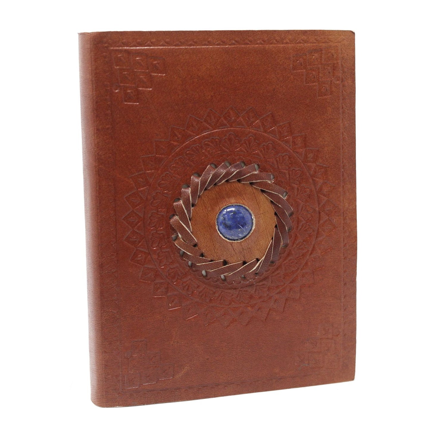 Ledernotizbuch Lapis Lazuli | Handgefertigt | 17x12 cm | 200 Seiten
