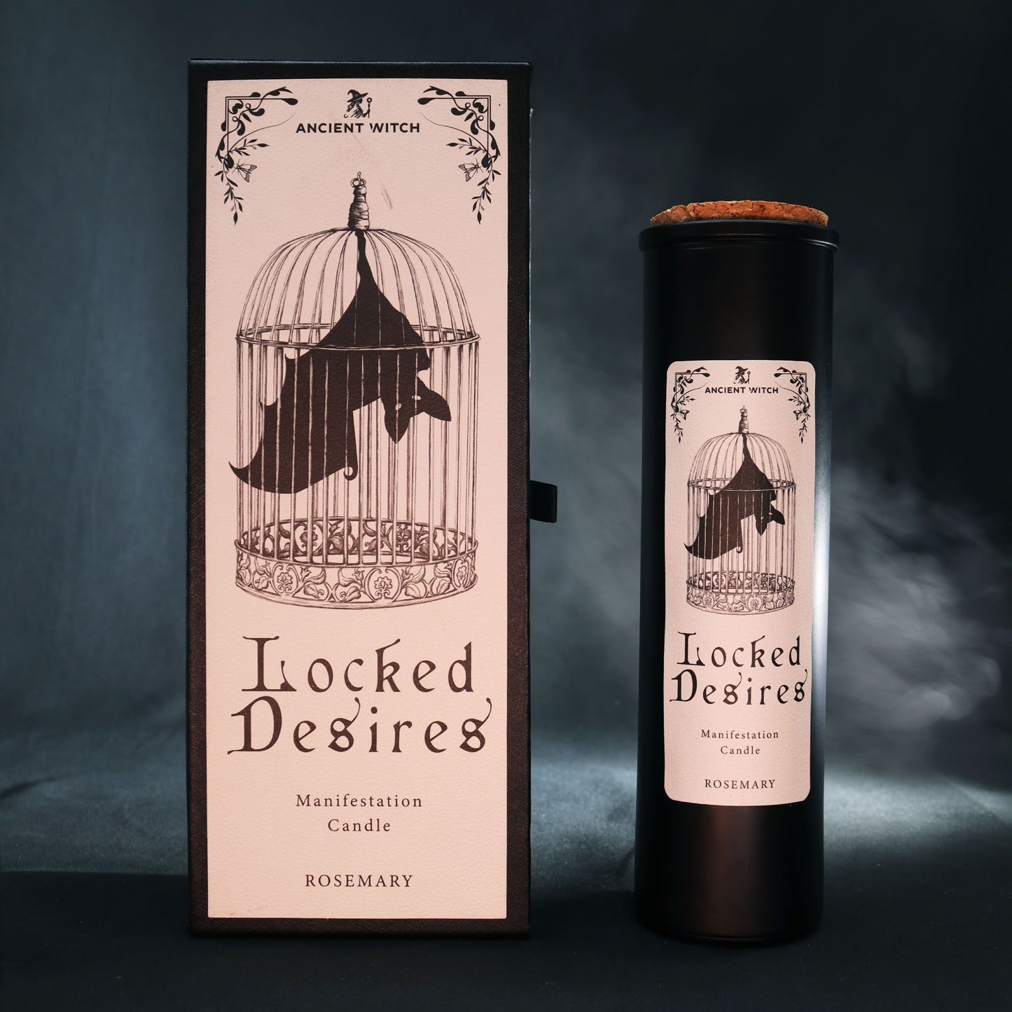 Locked Desires – Ritualkerze aus Sojawachs mit Rosmarinduft