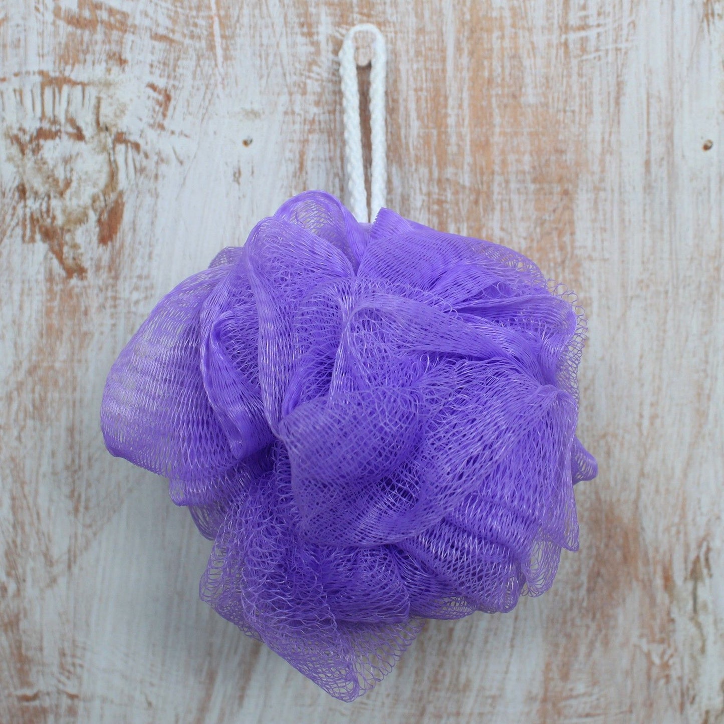 Scrunchies Duschschwamm-Set im Präsentationsrohr – 5 Stück, farbenfroh