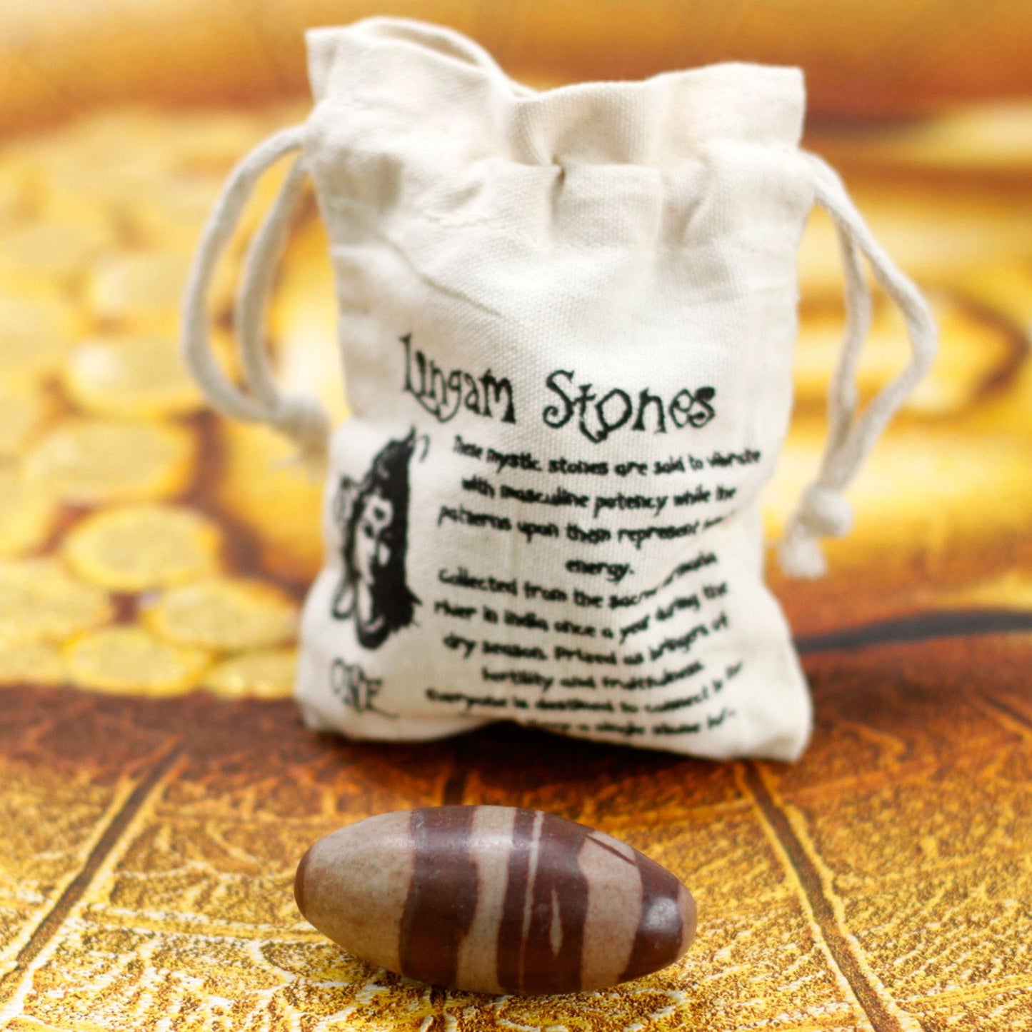 Shiva Lingam Stein aus dem Narmada-Fluss | 7,5 cm | Handpoliertes Unikat