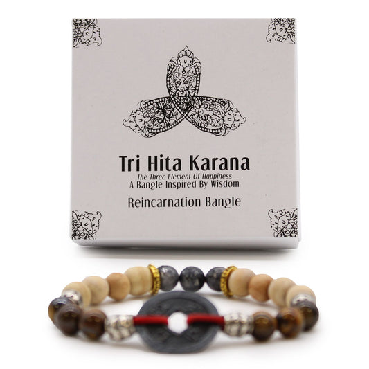 Tri Hita Karana Armband – Perlen aus Stein, Glas und Holz