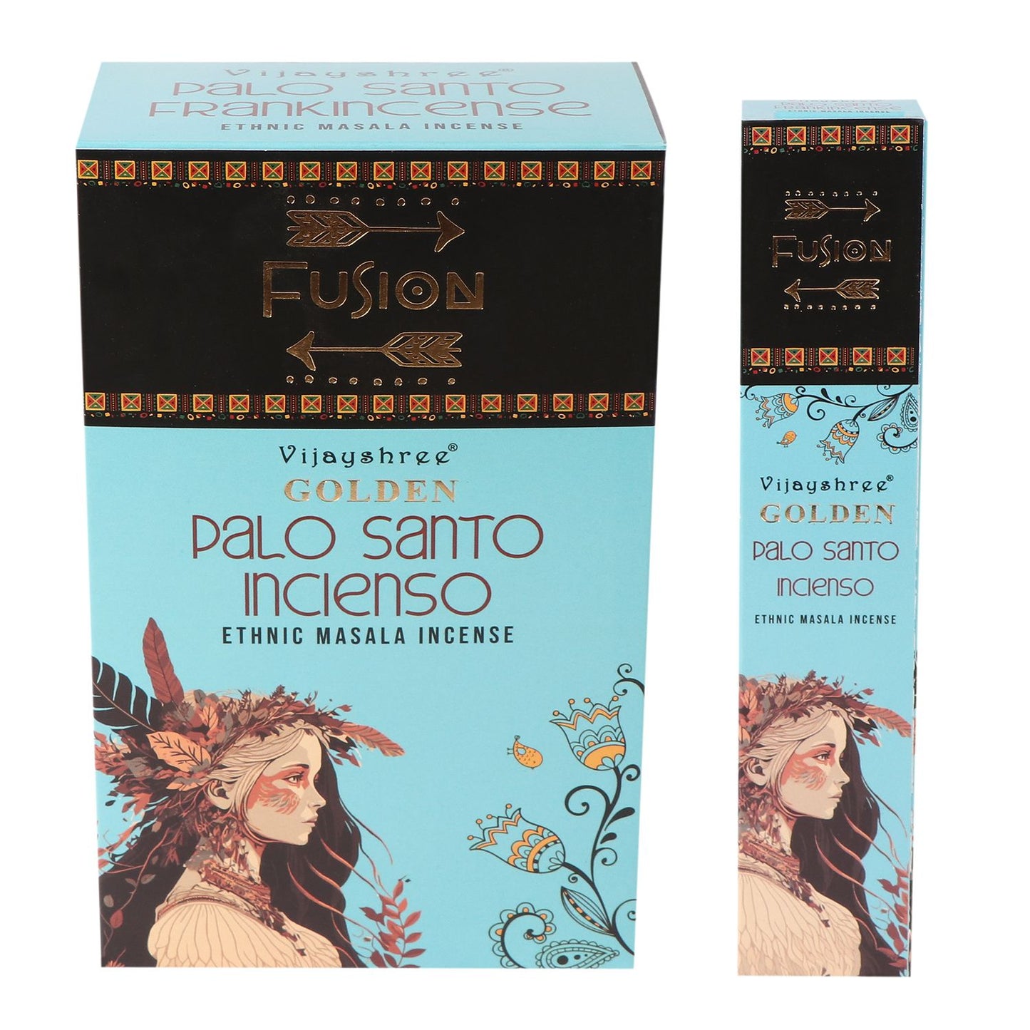 Goldene Palo Santo & Weihrauch Mischung (15g) – Räucherwerk für Harmonie