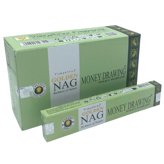 Golden Nag Wohlstand Räucherstäbchen – Handgerollte Premium-Duftstäbchen (15g)