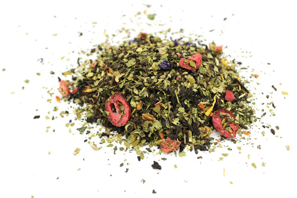 Pu-Erh Tee Auf Engelsflügeln - Aromatische Mischung mit Beeren & Kräutern (1 kg)