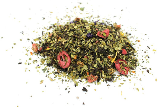 Pu-Erh Tee Auf Engelsflügeln - Aromatische Mischung mit Beeren & Kräutern (1 kg)