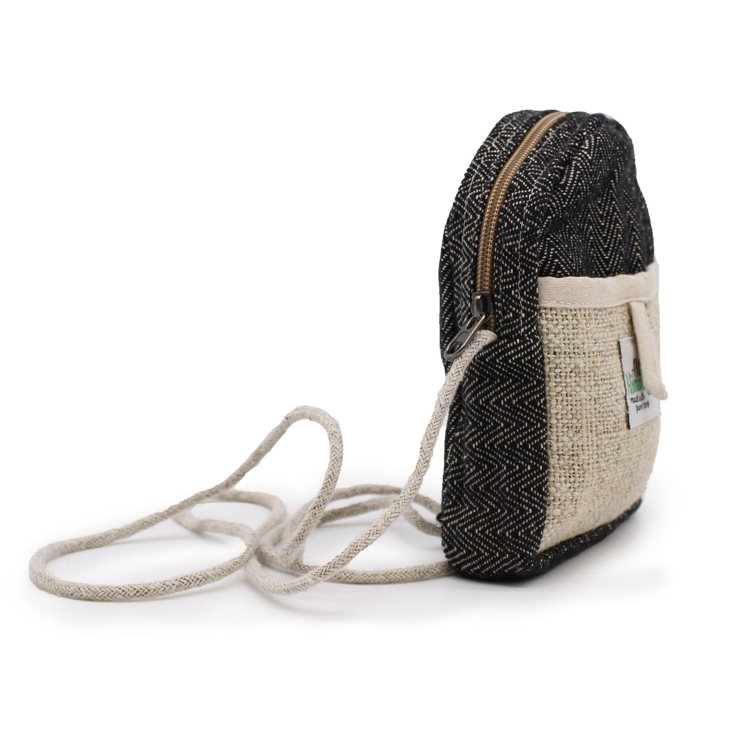 Tragbare Hanftasche in Naturfarben – Vielseitiger Begleiter aus Hanf-Baumwolle