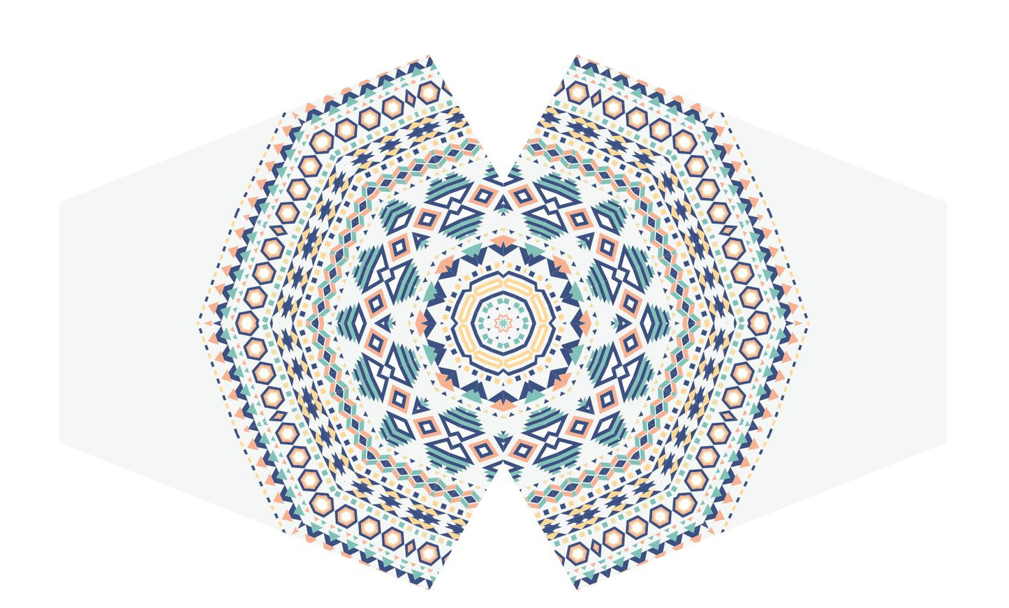 Aztec Tribal Design - Wiederverwendbare Alltagsmaske für Erwachsene mit Filter