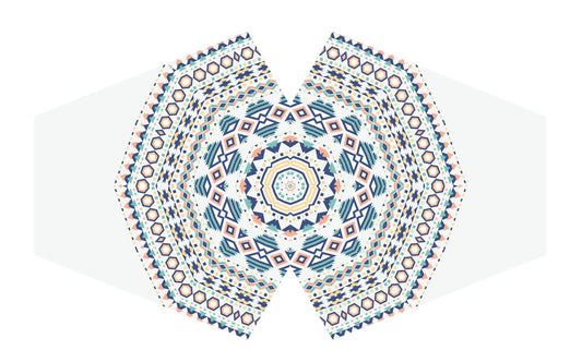 Aztec Tribal Design - Wiederverwendbare Alltagsmaske für Erwachsene mit Filter