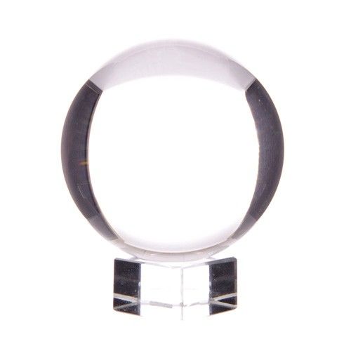Kristallkugel 100 mm mit Sockel – Handgefertigte Seherkugel aus optischem Glas