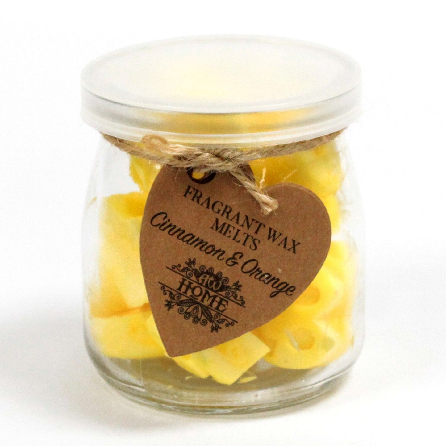 Duftwachs-Herzen Zimt & Orange im Glas – 16 Stück
