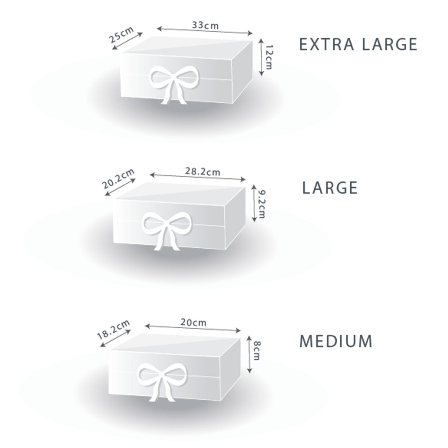 Faltbare Geschenkbox in Schwarz mit integrierter Schleife – Elegante Verpackung