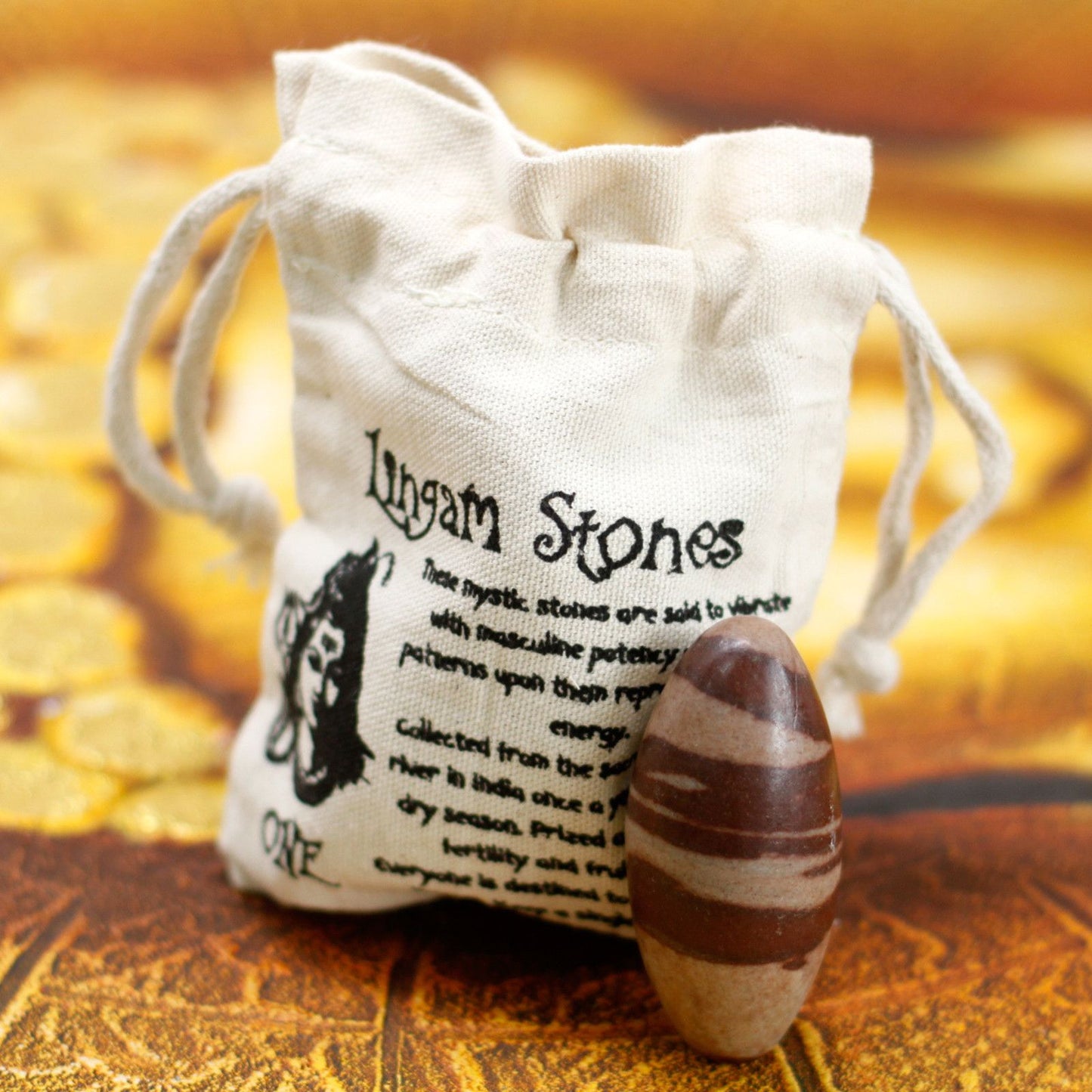 Shiva Lingam Stein aus dem Narmada-Fluss | 7,5 cm | Handpoliertes Unikat