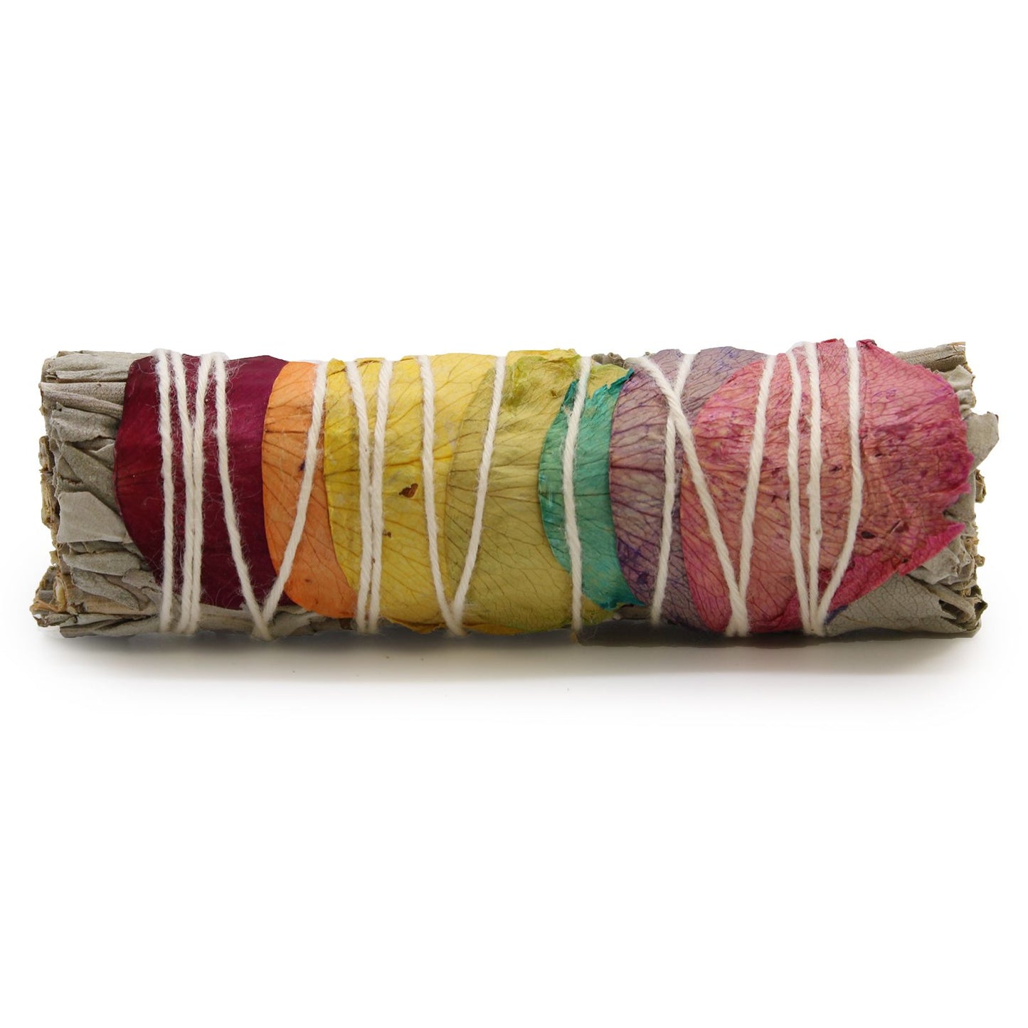 Räucherbündel für die Chakra-Balance mit Rosenblüten und Salbei – 10 cm