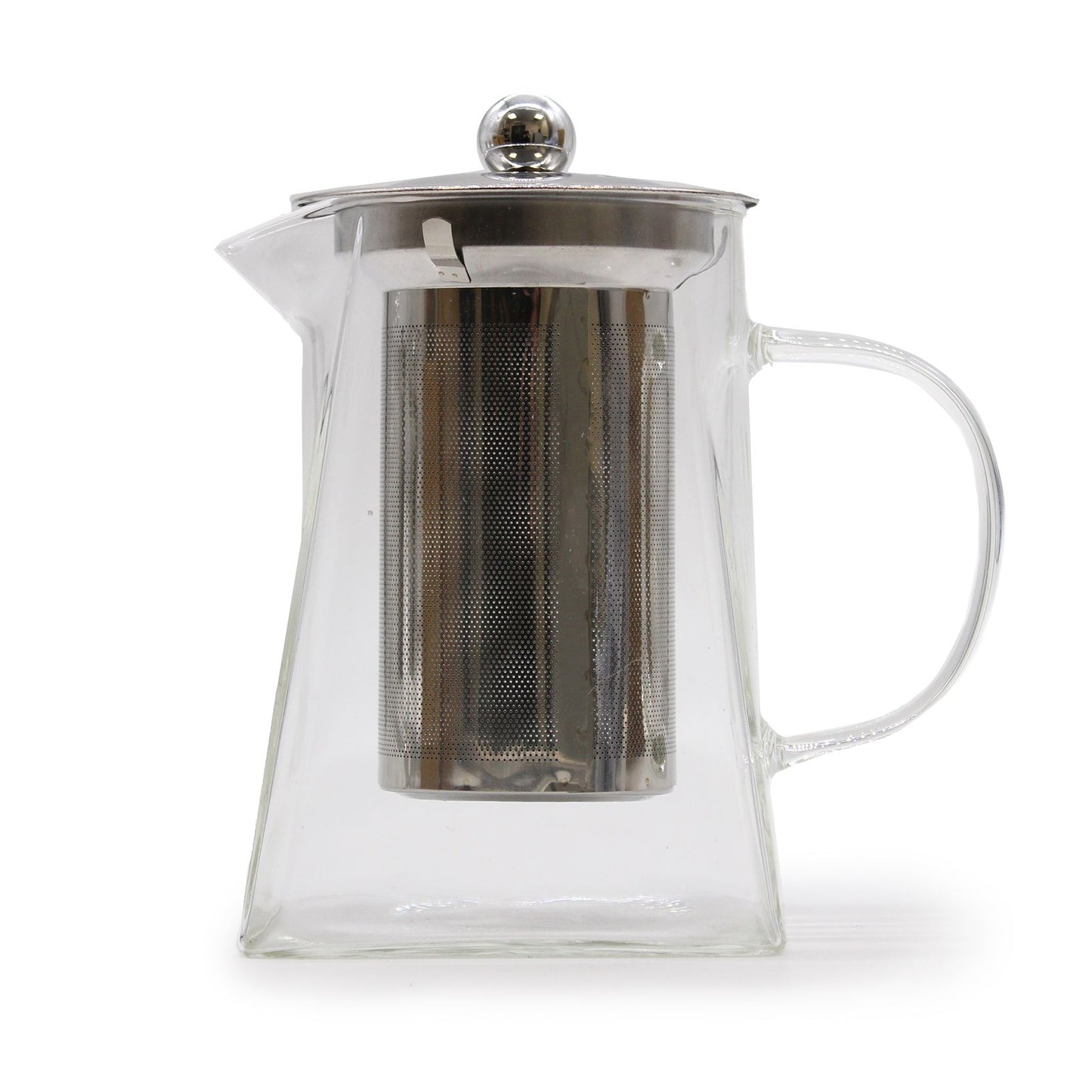 Glas-Teekanne 'Turm' 780ml mit integriertem Aufgussfilter