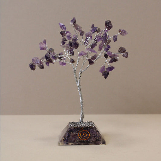 Orgonit-Pyramide mit Amethyst-Kristallbaum – 80 Steine