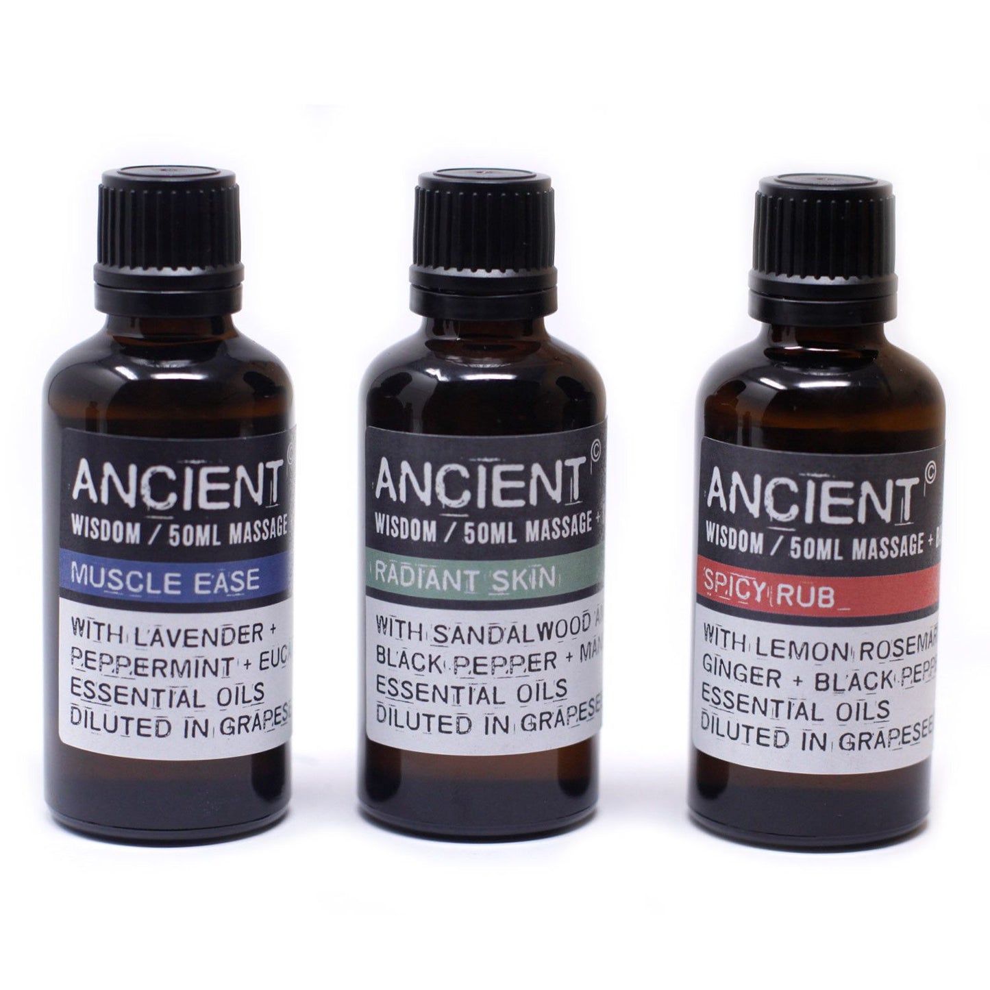 Belebendes Massageöl mit Pfefferminz, Teebaum & Eukalyptus – 50 ml