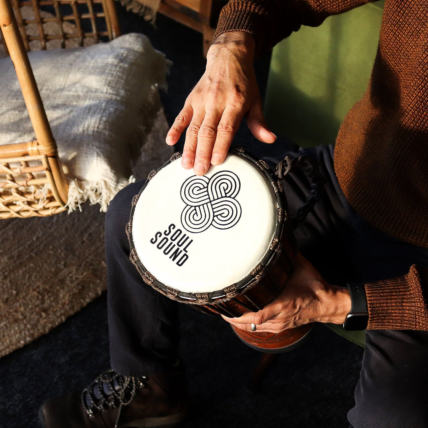 Medium Pro Djembe Trommel - Soul Sound mit tiefem, vollem Klang