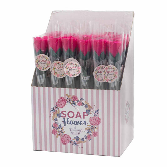 Glycerin-Seifenrose 'Kleine Rote Rose' – Kunstvolle Blumenseife zum Verschenken