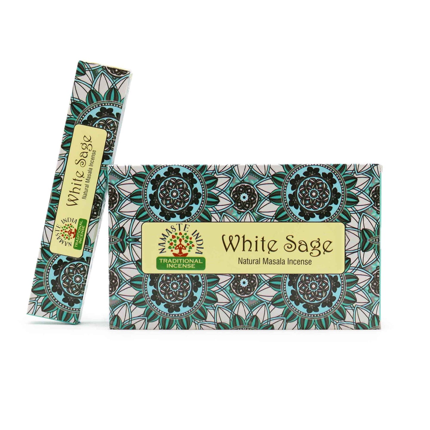 Mandala Masala Räucherstäbchen Weißer Salbei - 12er Set für Reinigung & Harmonie