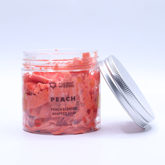Pfirsich Whipped Soap – Fluffige Duschcreme mit sonnigem Duft