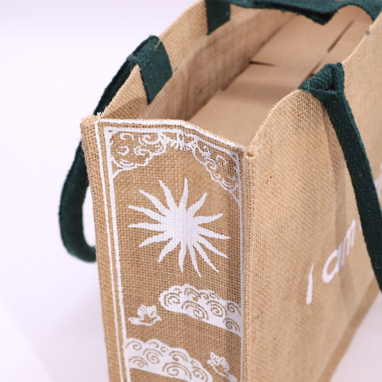 Jute Shopper »I am Bright« – Motivierende Tragetasche mit Hasenmotiv