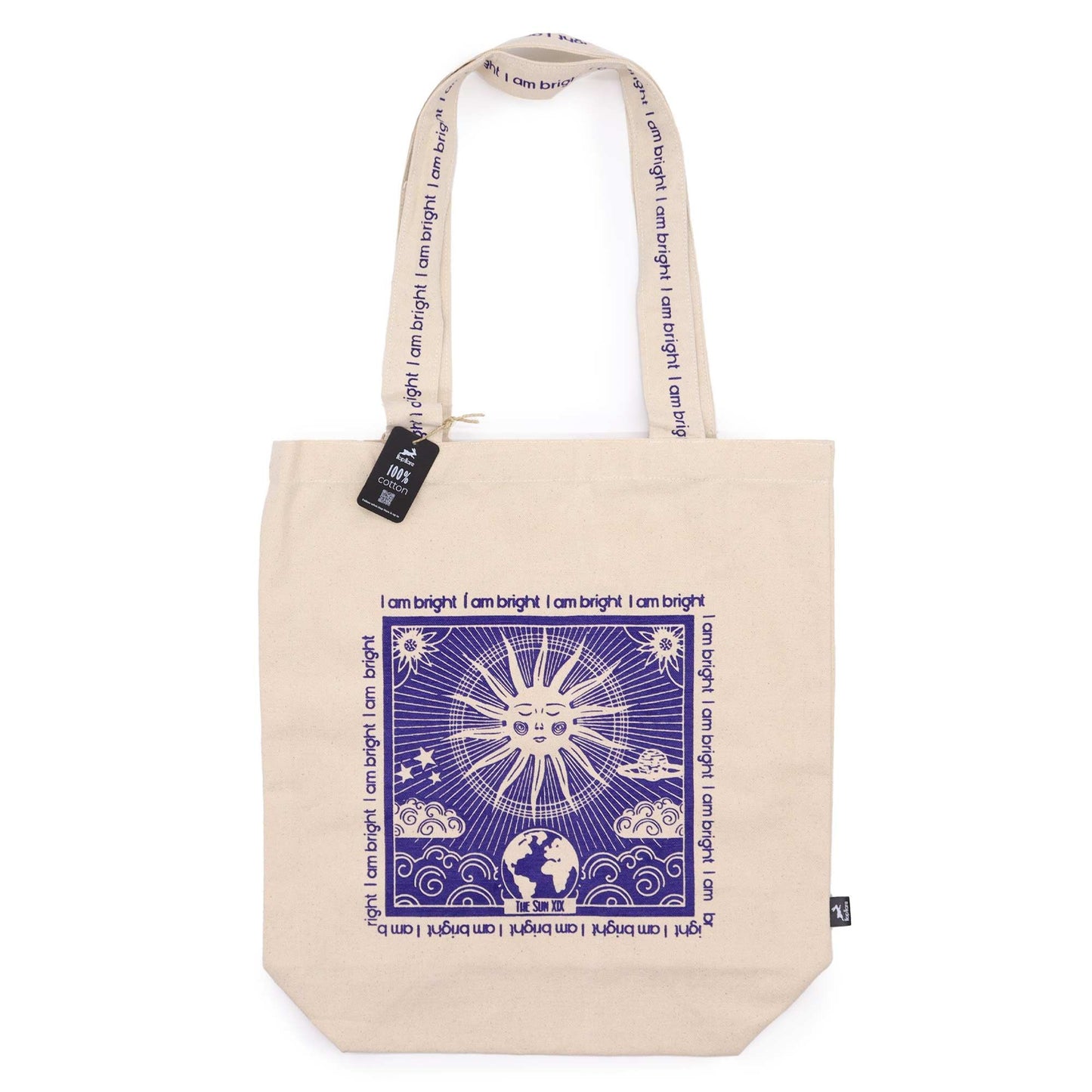 Hop Hare 'I Am Bright' Tarot-Tragetasche aus 10oz Baumwollcanvas