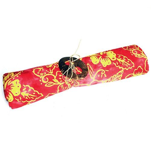 Set mit 4 handbemalten Sarongs – Tropenmuster aus Bali, 155x120 cm