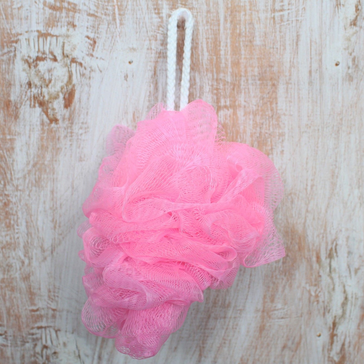 Scrunchies Duschschwamm-Set im Präsentationsrohr – 5 Stück, farbenfroh
