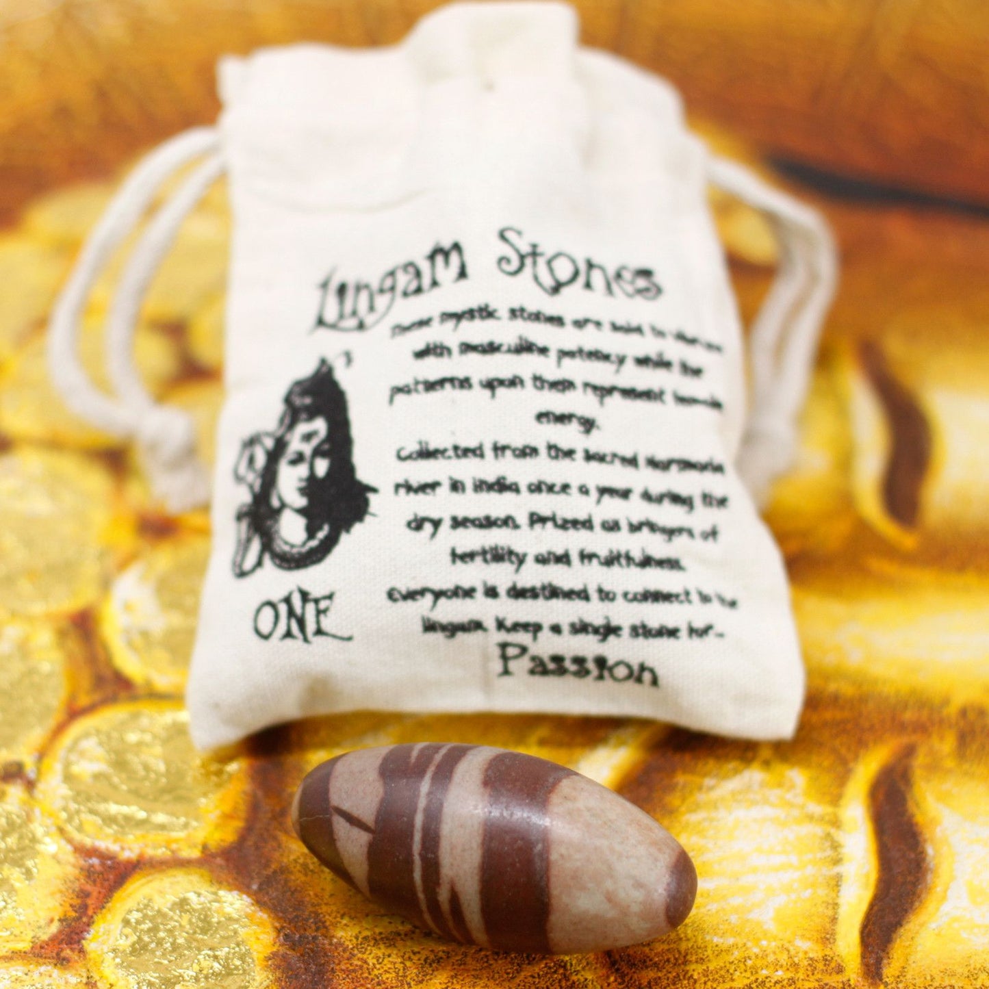 Shiva Lingam Stein aus dem Narmada-Fluss | 7,5 cm | Handpoliertes Unikat