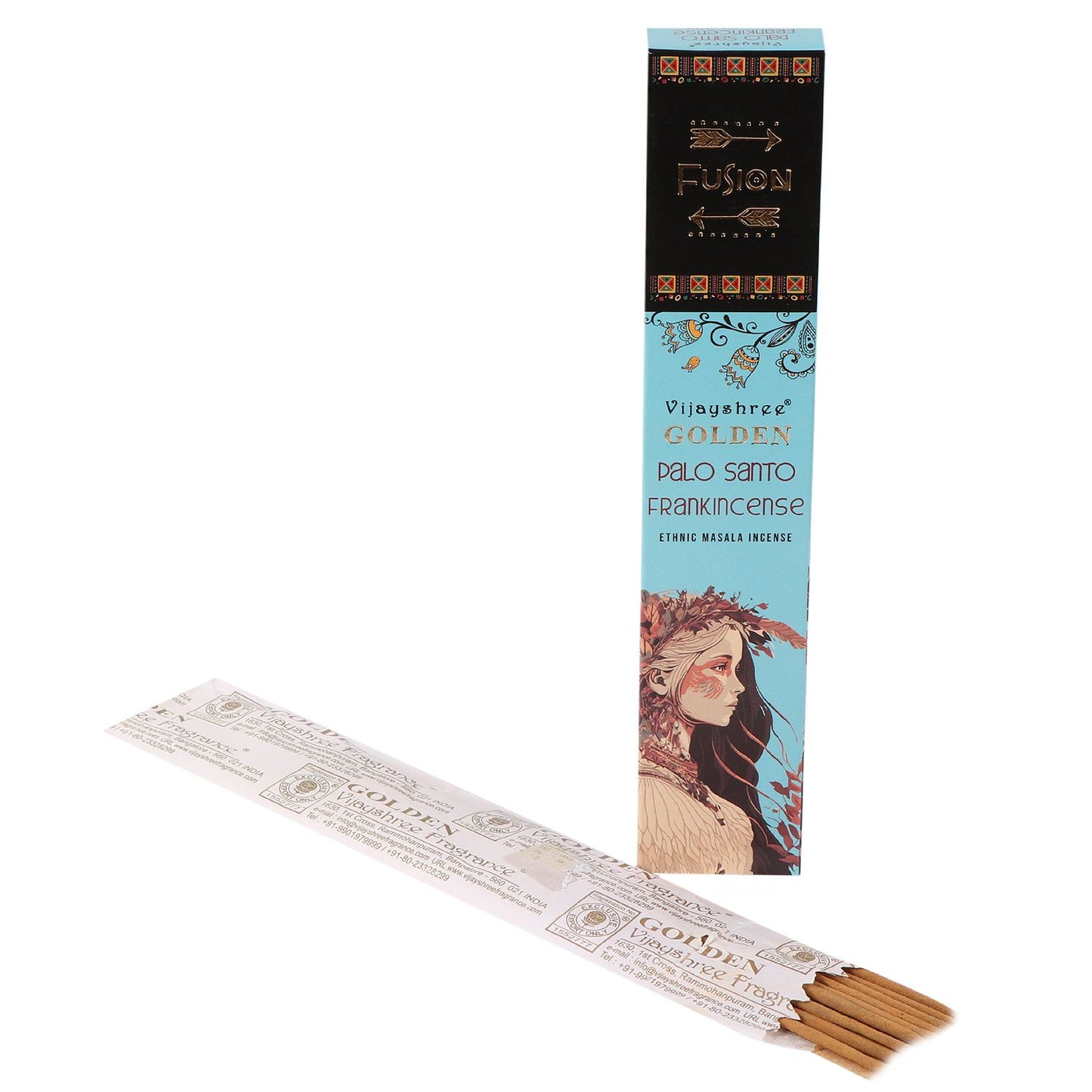 Goldene Palo Santo & Weihrauch Mischung (15g) – Räucherwerk für Harmonie