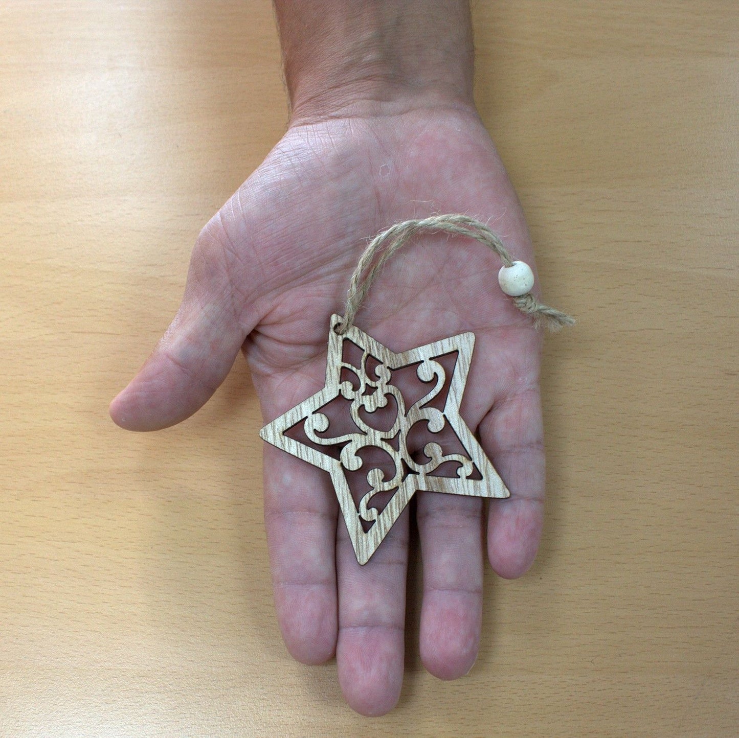 Weihnachts-Dekoset aus Holz: Schneemann & Tannenbaum (2-teilig)