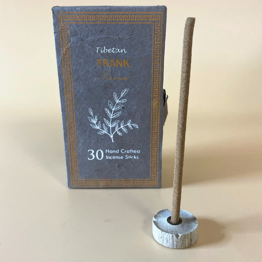 Himalaya Sughandit Dhoop Geschenkset - 30 Weihrauch Räucherstäbchen mit Messinghalter