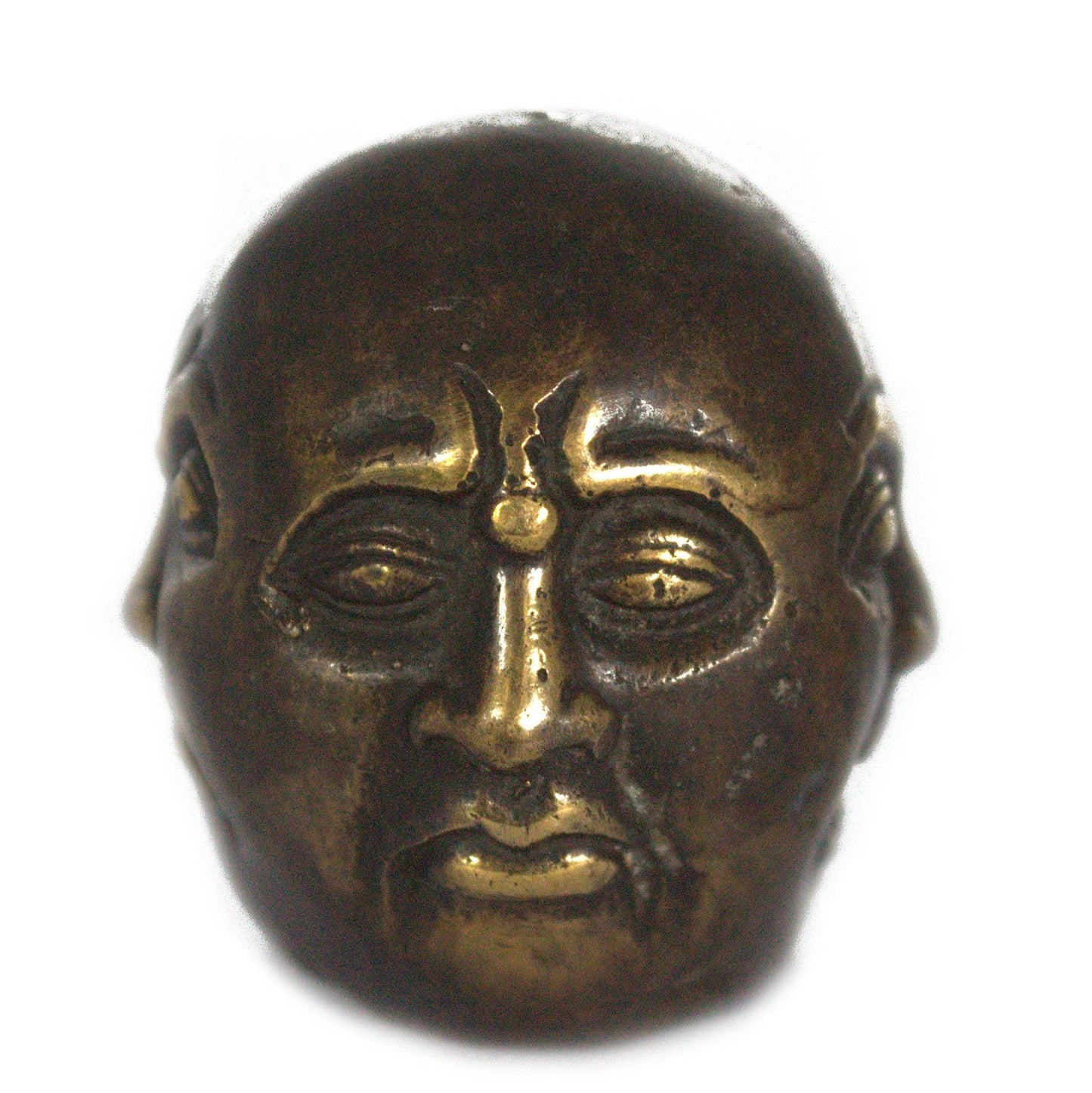 Viergesichts-Buddha Statuette aus Messing – 5 cm Feng Shui Figur für Harmonie