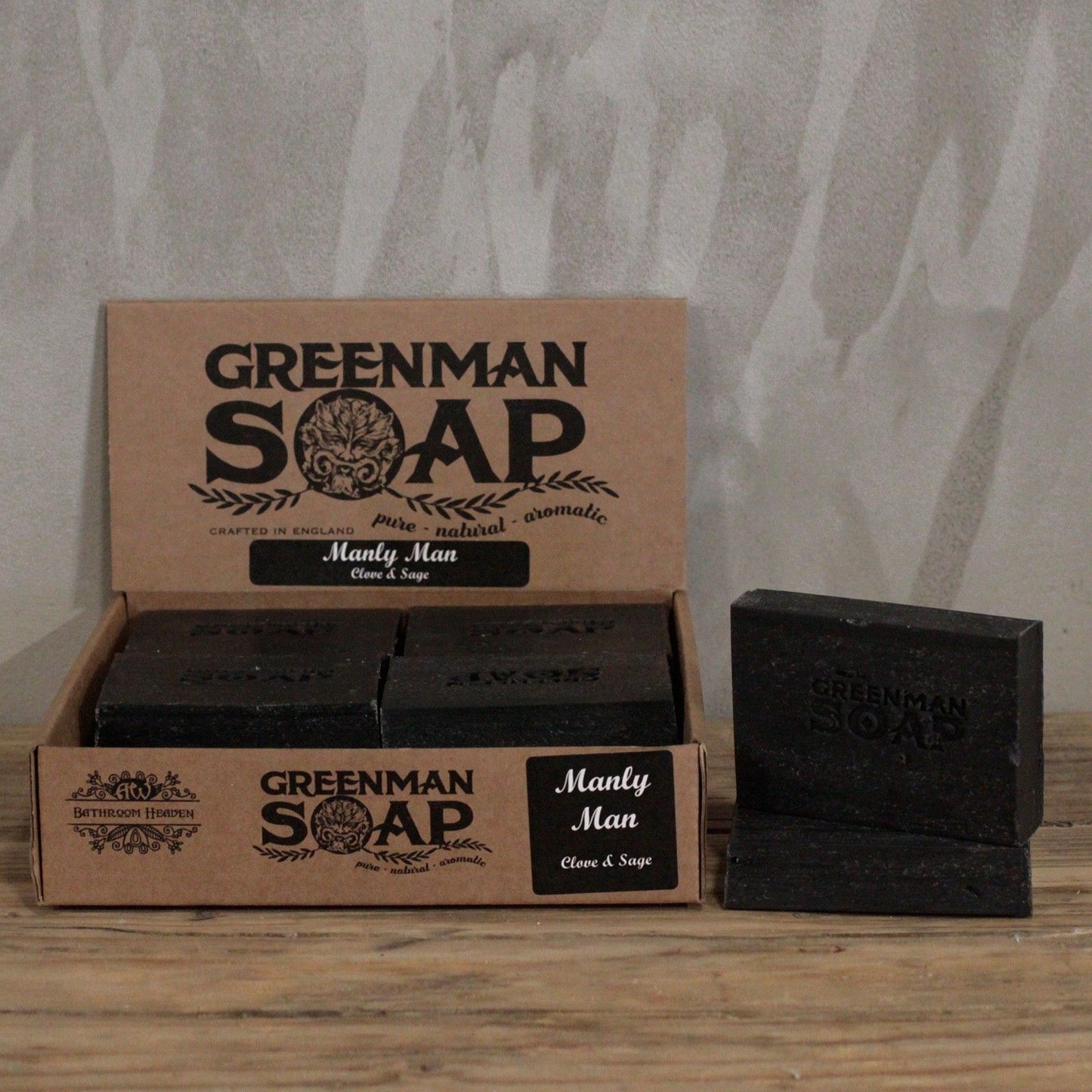 Greenman Naturseife mit Aktivkohle – Würzig-herbe Pflege für Männer