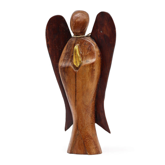 Hüter-Engel aus Suarholz – Handgeschnitztes Symbol für Freundschaft & Fürsorge, 20 cm