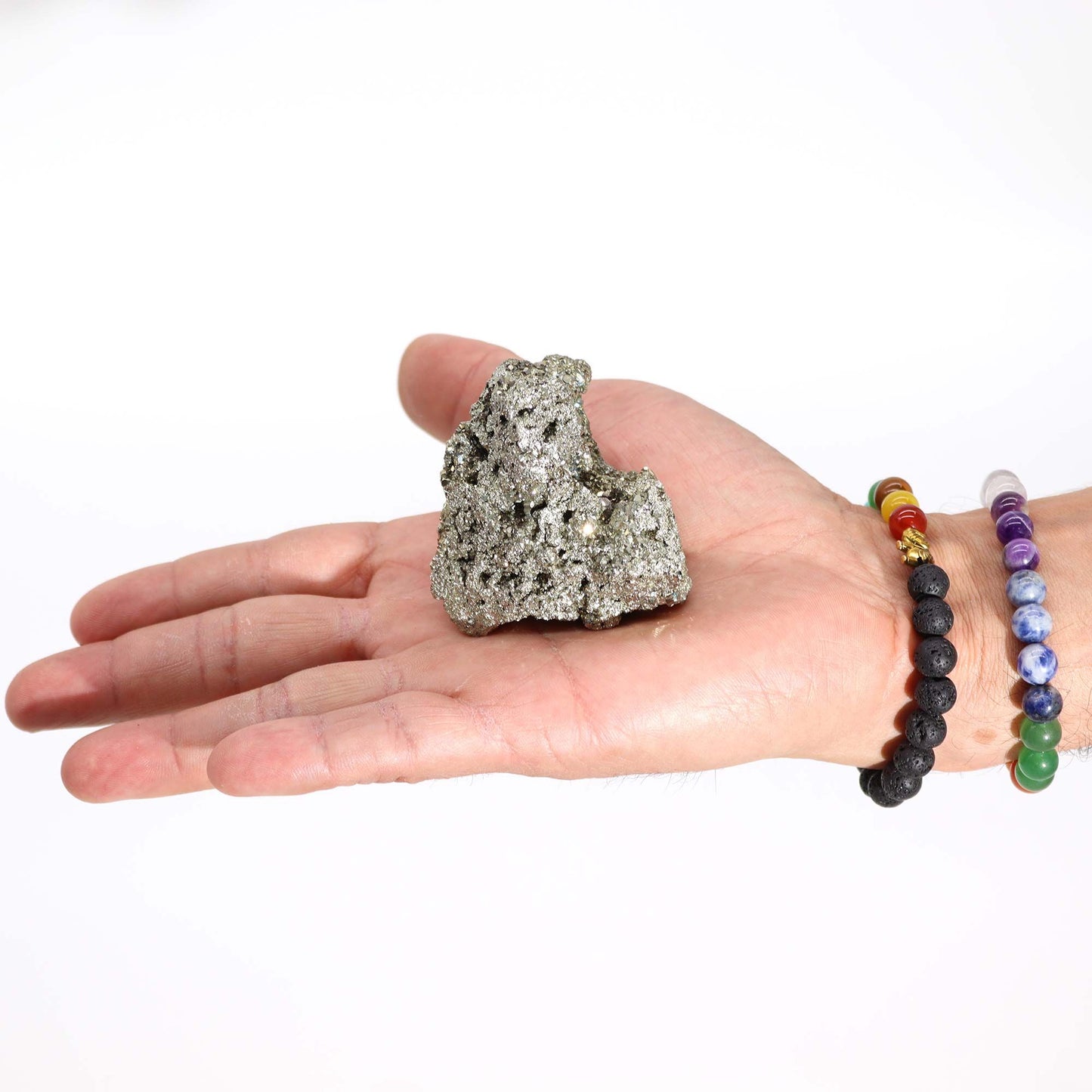 Premium Sammlerstein Pyrit aus Peru - 55-65mm, handverlesen