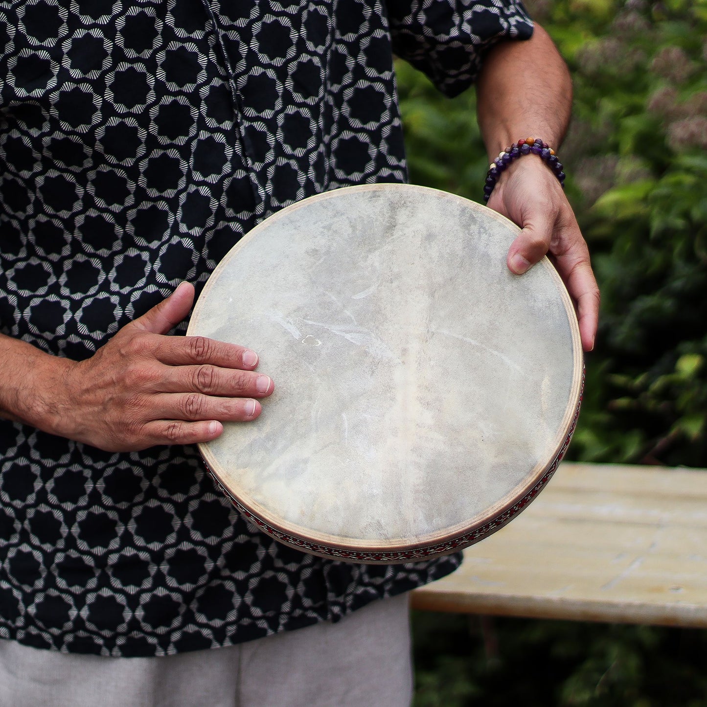 Shaman Sound Healing Ocean Drum – Handgefertigte Rahmentrommel mit Meeresklang