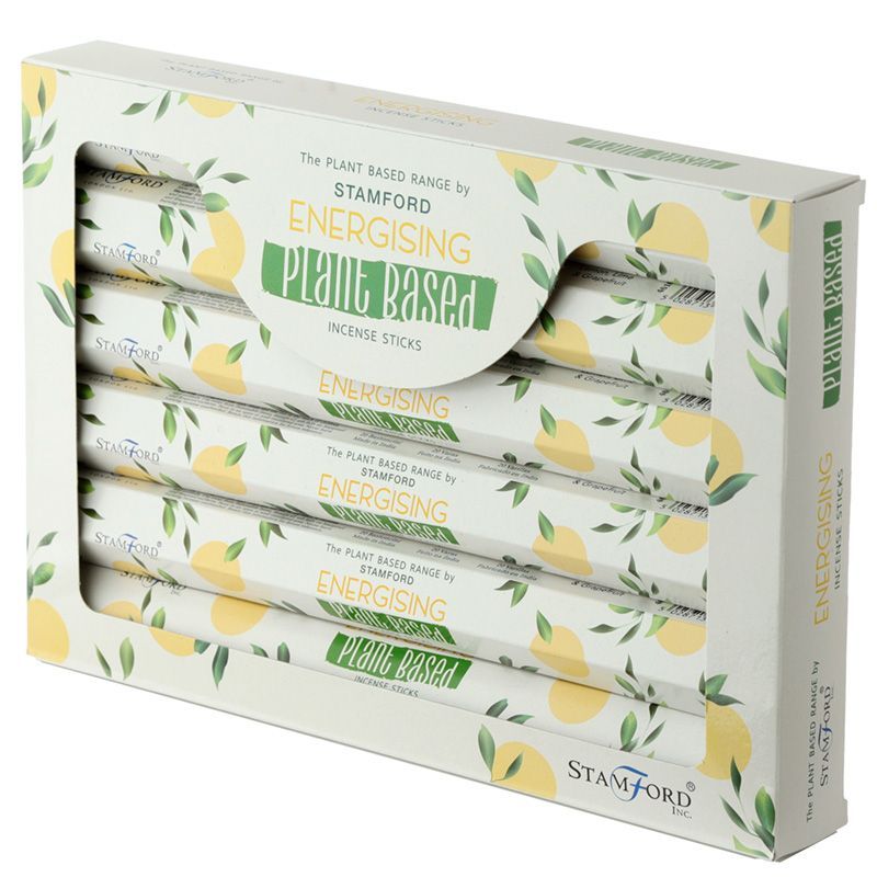 Energisierende Räucherstäbchen - 6 Packungen à 20 Stück - Pflanzenbasis