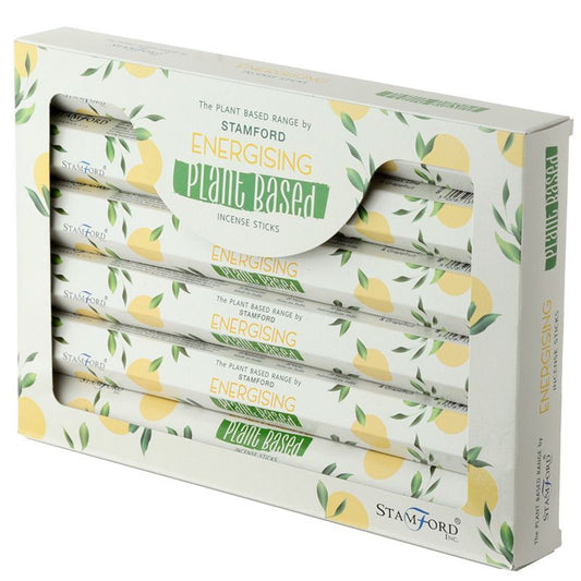 Energisierende Räucherstäbchen - 6 Packungen à 20 Stück - Pflanzenbasis